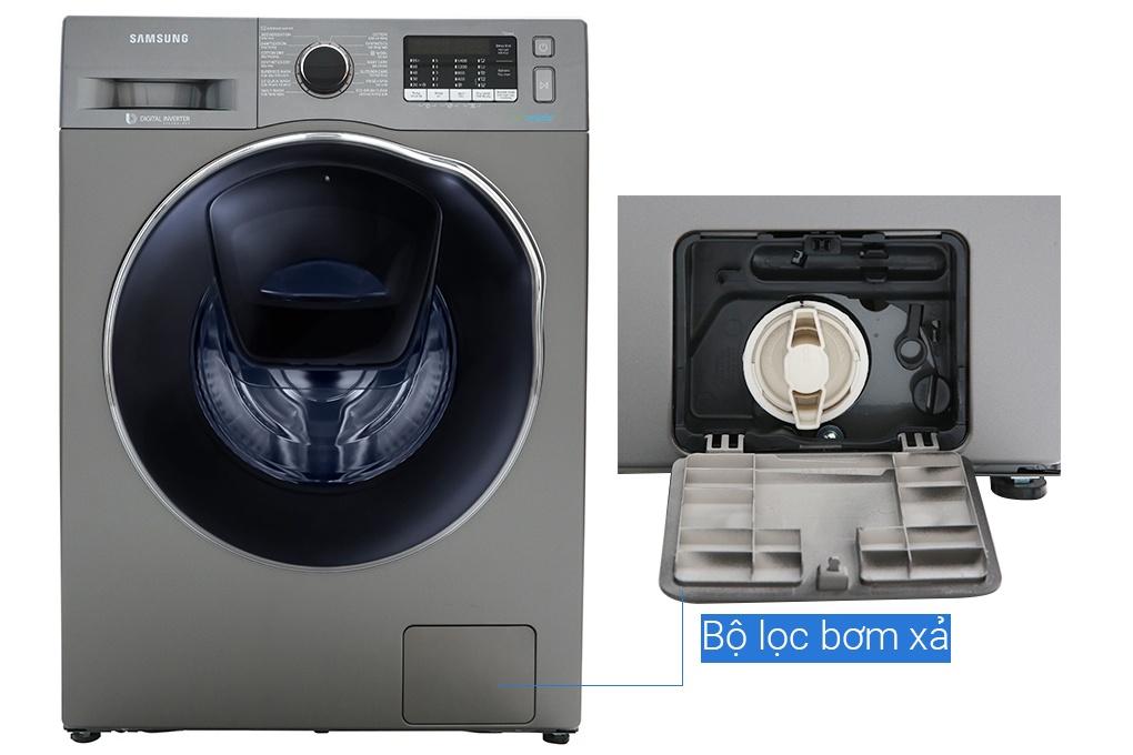 Máy giặt AddWash 9.5Kg + Sấy 6kg Samsung WD95K5410OX/SV