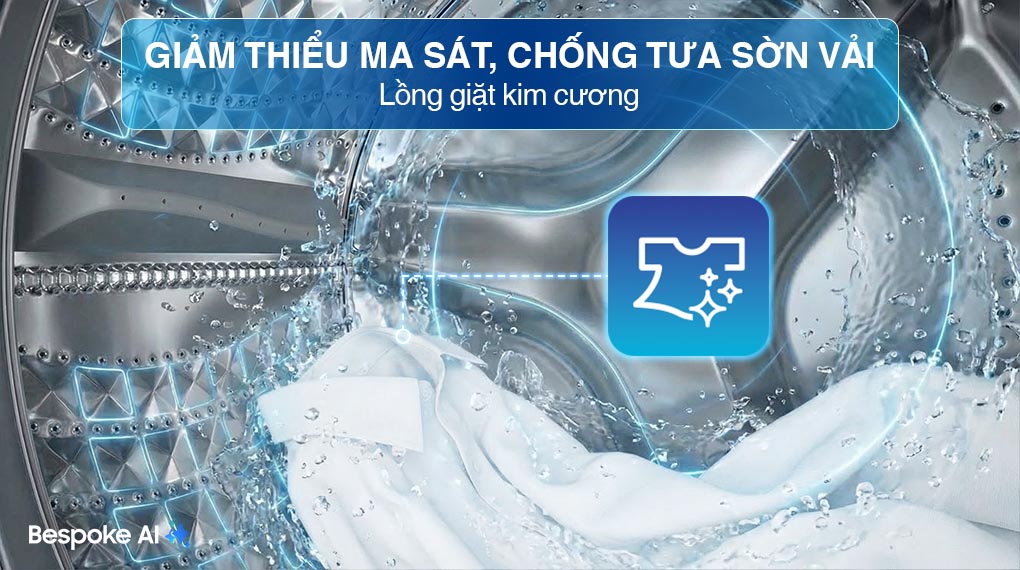 Máy giặt Samsung AI EcoBubble Inverter 10 kg WW10DG6U34LBSV