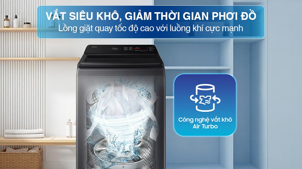 Máy Giặt Samsung Ecobubble Inverter 9.5kg WA40F95E1CSV