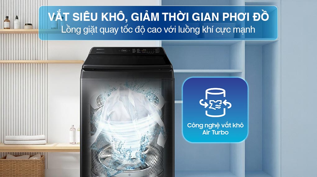 Máy giặt Samsung Inverter 12Kg WA12CG5745BVSV