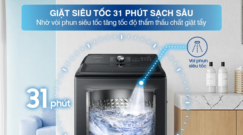 Máy Giặt Samsung Inverter 23Kg WA23A8377GV/SV