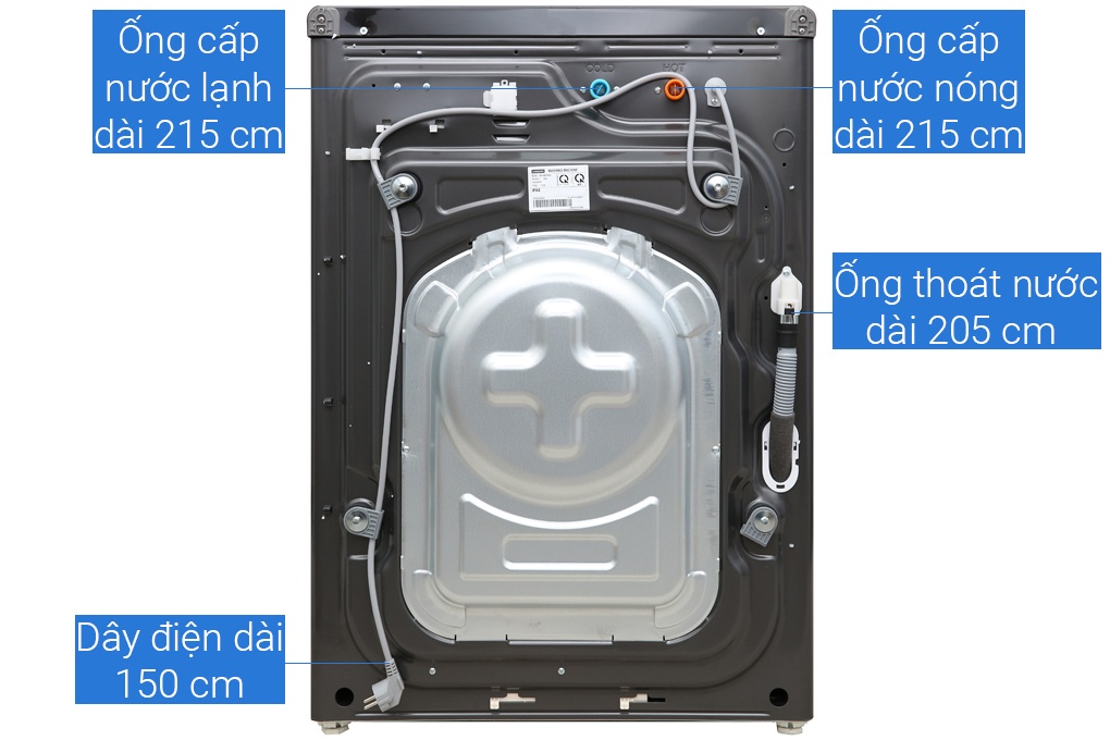Máy giặt sấy Add Wash 19Kg Samsung WD19N8750KV/SV + Sấy 11 Kg