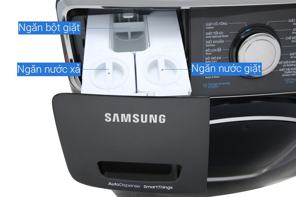 Máy giặt sấy Add Wash 19Kg Samsung WD19N8750KV/SV + Sấy 11 Kg