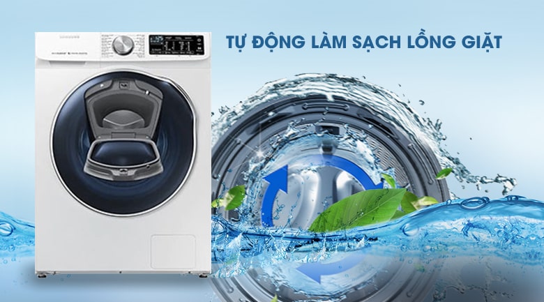 Máy giặt sấy Addwash 10.5Kg Samsung WD10N64FR2W/SV + Sấy 7kg