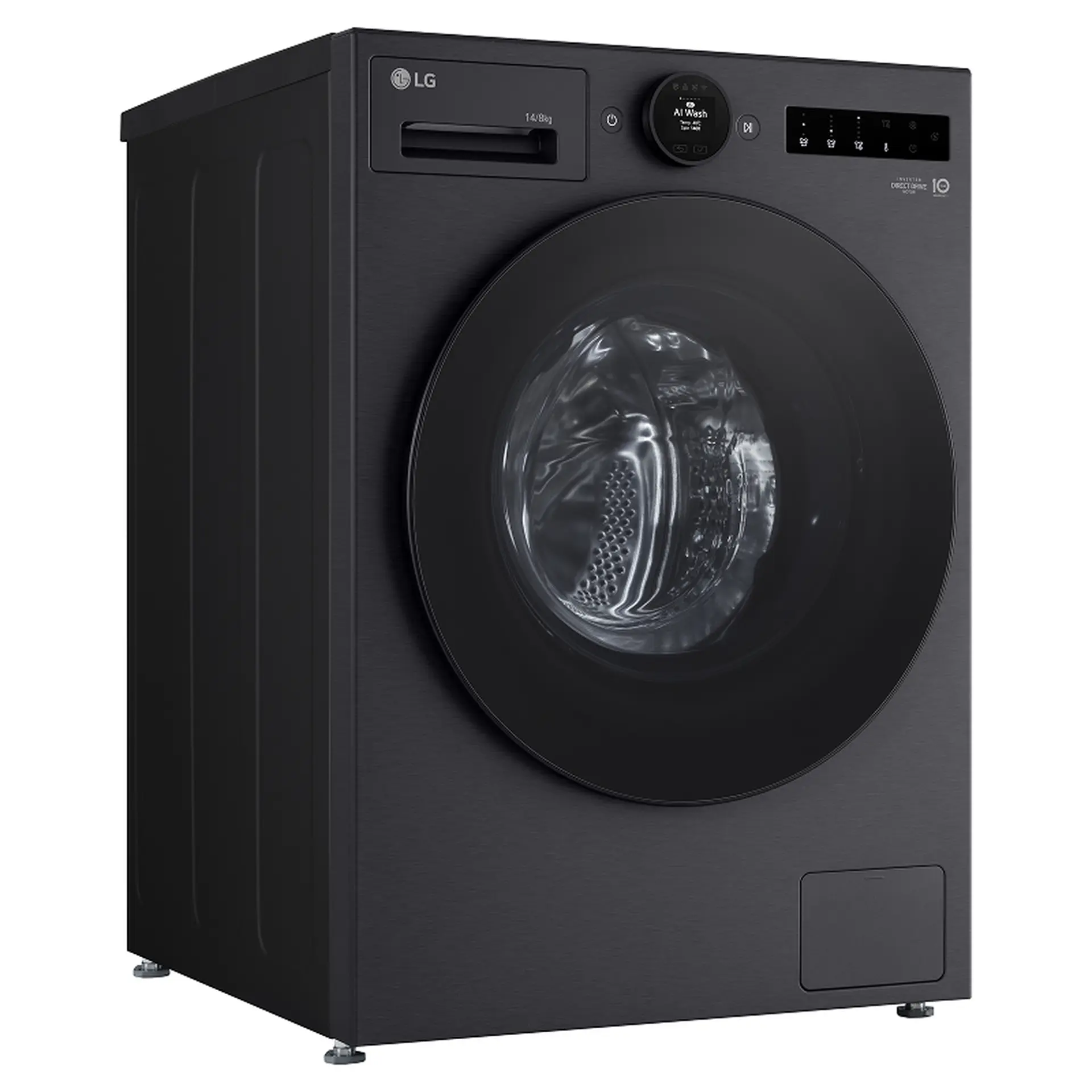 Máy giặt sấy lồng ngang LG AI DD™ 2.0 Inverter 12/7kg màu đen FX1412R3KA