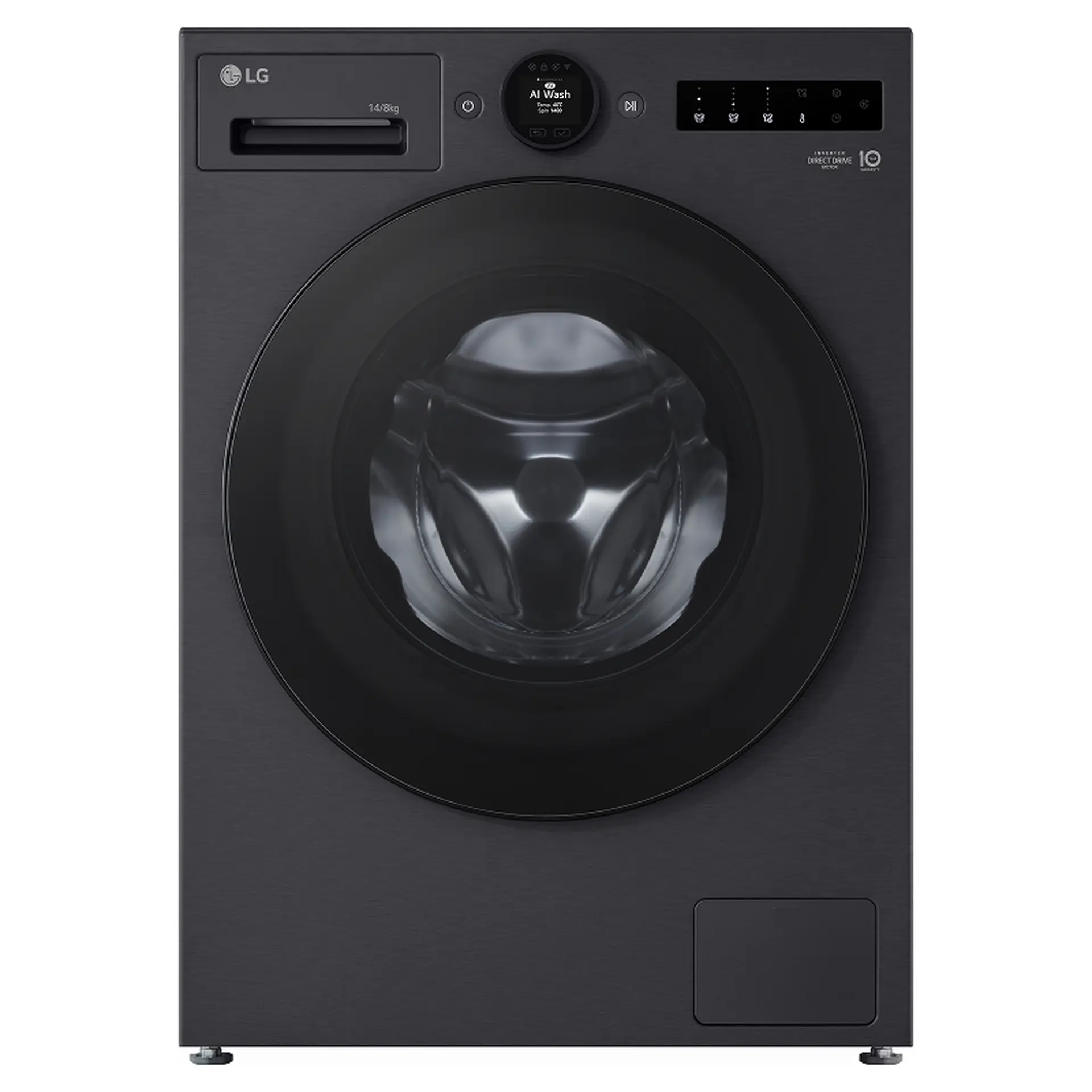Máy giặt sấy lồng ngang LG AI DD™ 2.0 Inverter 12/7kg màu đen FX1412R3KA