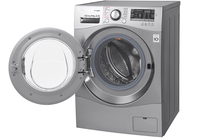 Máy giặt 10.5 Kg LG F1450SPRE (màu bạc)