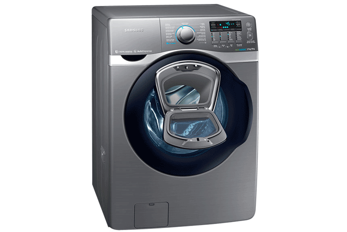 Máy giặt 17 Kg Samsung Addwash WD17J7825KP lồng ngang, sấy 9 kg