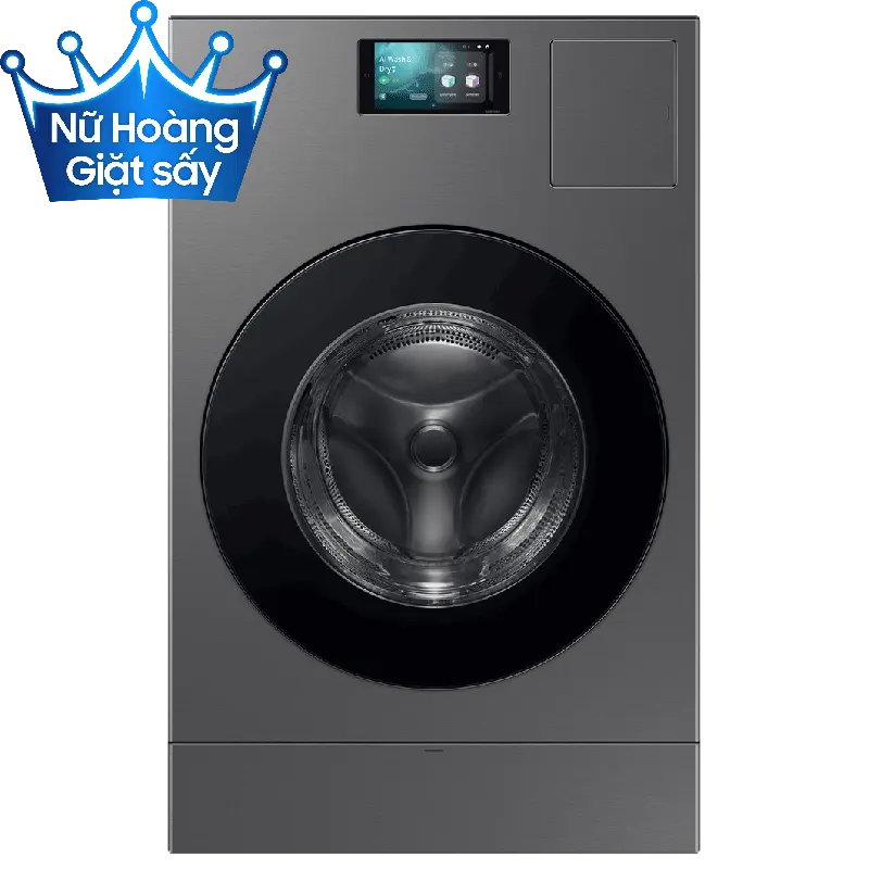 Máy giặt sấy Samsung AI Combo Heatpump Inverter giặt 25 kg - sấy 15 kg WD25DB8995BZSV