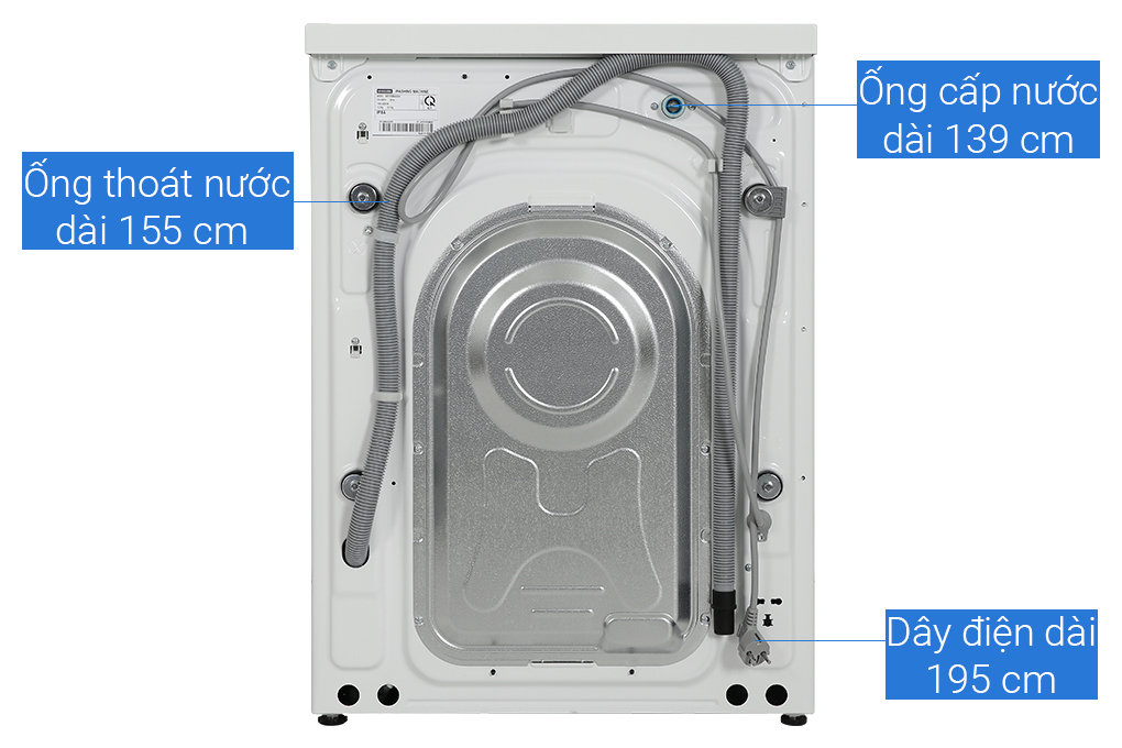 Máy giặt sấy Samsung Bespoke AI Inverter giặt 12 kg - sấy 8 kg WD12BB944DGHSV