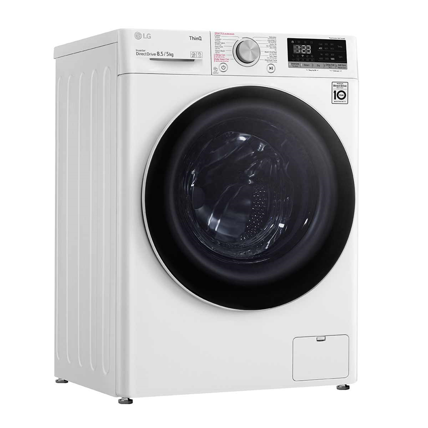 Máy giặt thông minh LG AI DD 8.5kg+ sấy 5kg FV1408G4W
