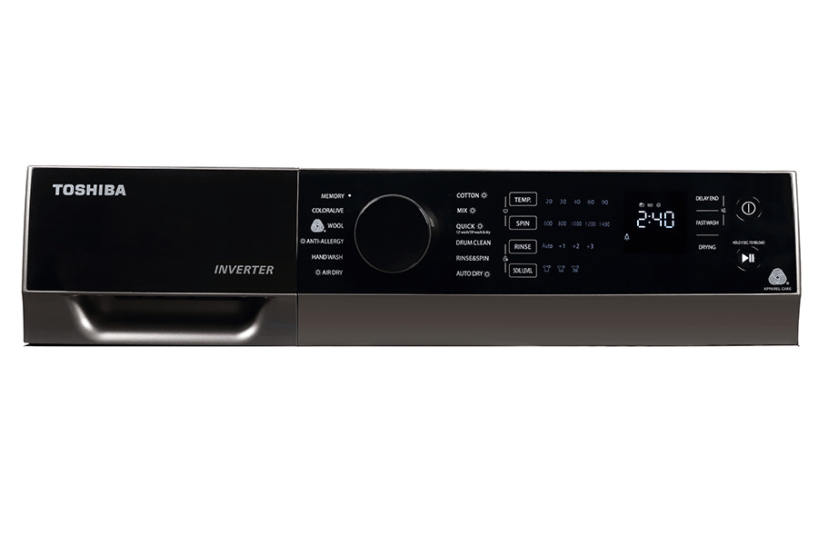 Máy giặt lồng ngang Toshiba Inverter 11Kg +Sấy 7Kg TWD-BJ120M4V(SK)