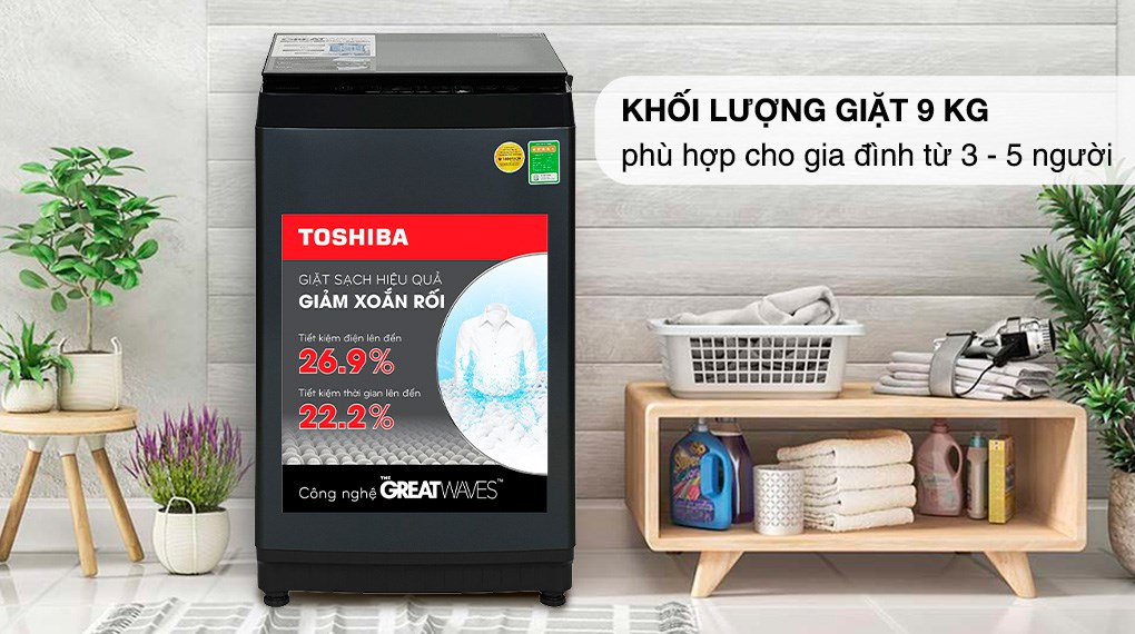 Máy giặt Toshiba 9Kg AW-M1000FV(MK)