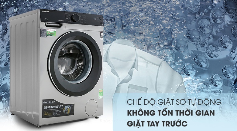 Máy giặt lồng ngang Toshiba Inverter 8,5kg TW-BH95M4V(SK)