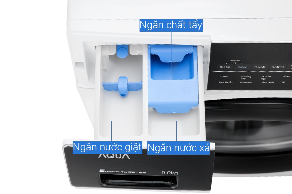 Máy giặt lồng ngang Aqua Inverter 9Kg AQD-A900F.W