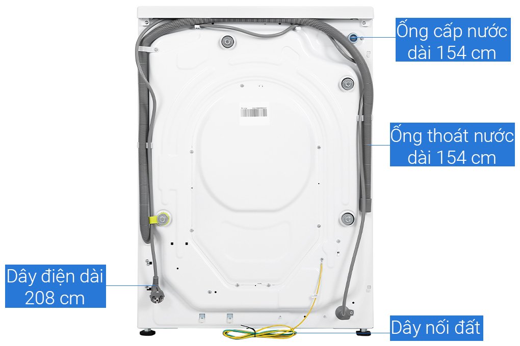 Máy giặt lồng ngang Aqua Inverter 9Kg AQD-A900F.W