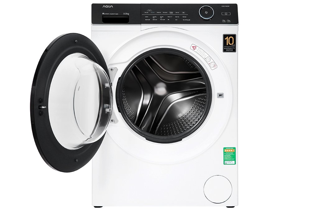 Máy giặt lồng ngang Aqua Inverter 9Kg AQD-A900F.W