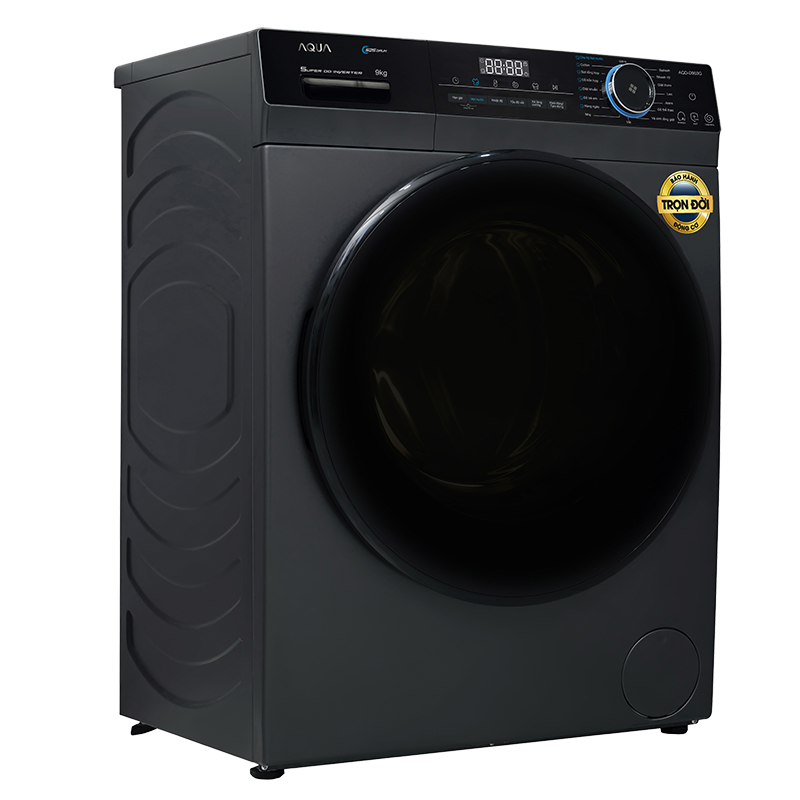 Máy giặt lồng ngang Aqua Inverter 9Kg AQD-D903G.BK