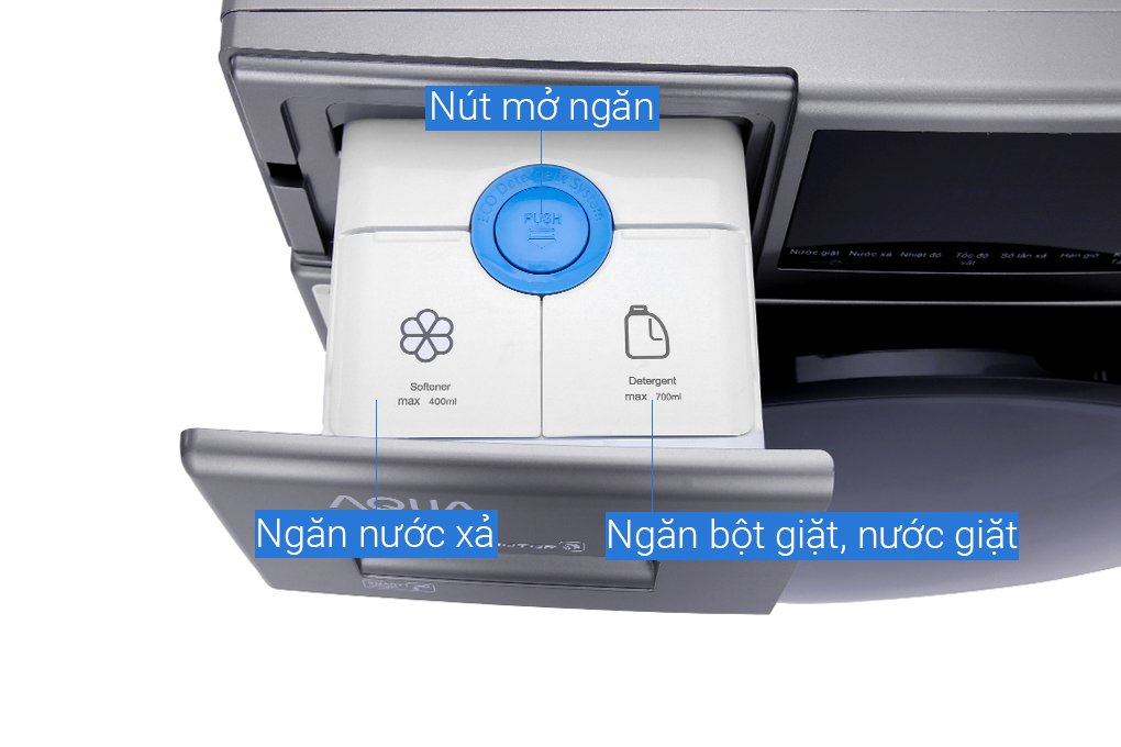 Máy giặt lồng ngang Aqua Inverter 9Kg AQD-DD900F.S