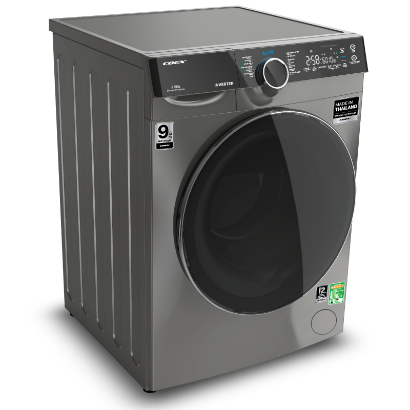 Máy giặt lồng ngang Coex Inverter 9,5kg FW-90CW1408IGB