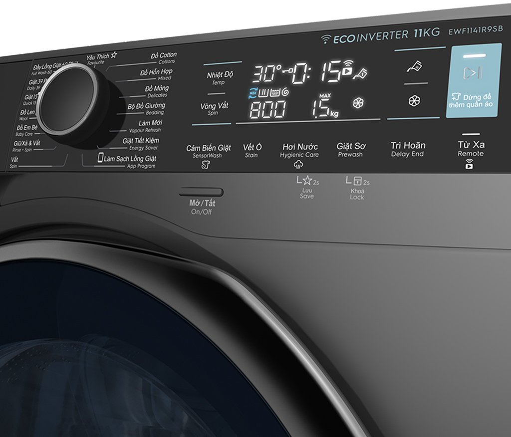Máy giặt lồng ngang Electrolux Inverter 11Kg EWF1141R9SB