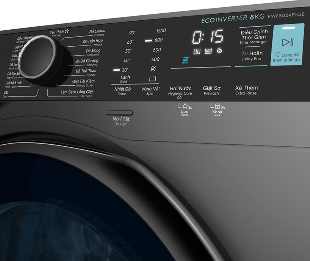 Máy giặt lồng ngang Electrolux Inverter 8Kg EWF8024P5SB