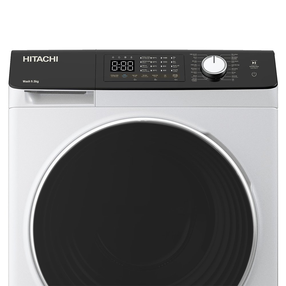 Máy giặt lồng ngang Hitachi Inverter 9.5Kg BD-954HVOW