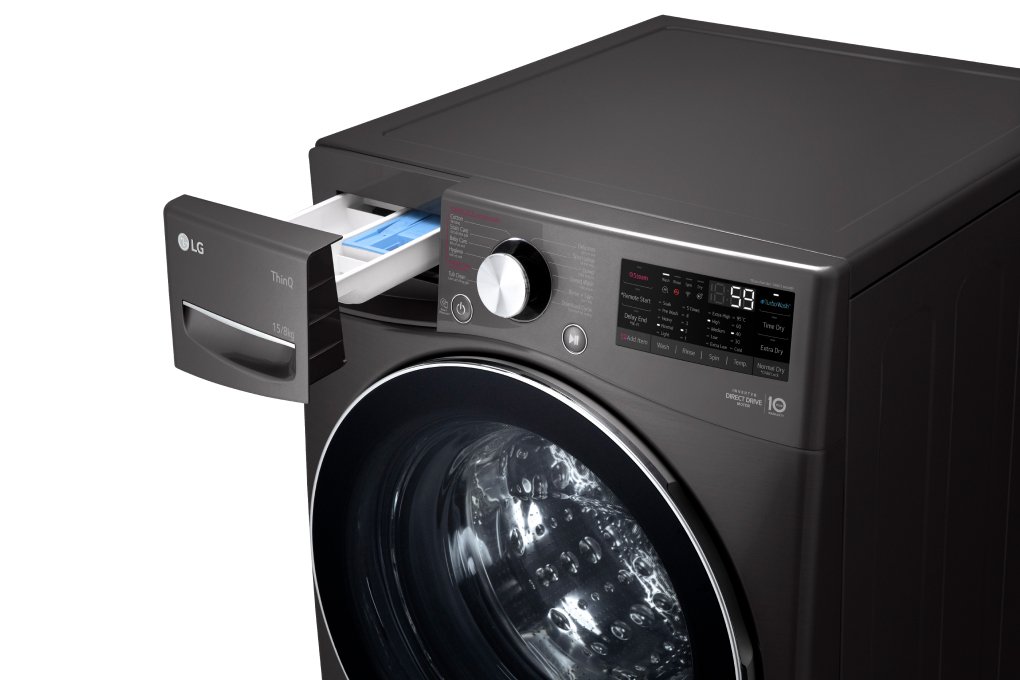 Máy giặt sấy LG Inverter AI DD 15kg+sấy 8kg F2515RTGB