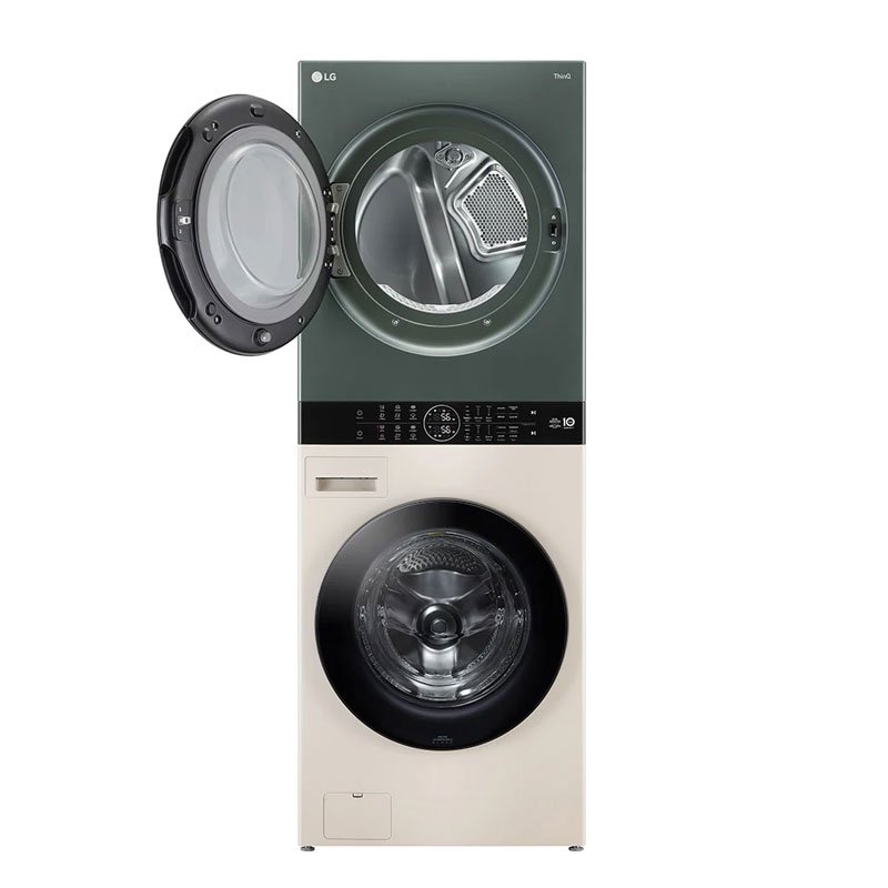 Tháp máy giặt cao cấp LG WashTower 21Kg + sấy 16Kg WT2116SHEG