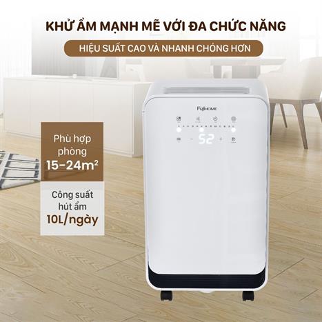 Máy hút ẩm điện tử 10L FujiHome DH10