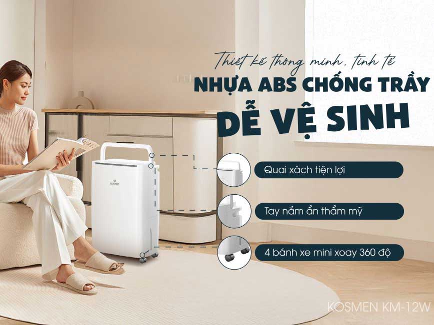 Máy hút ẩm điện tử 12L Kosmen KM-12W