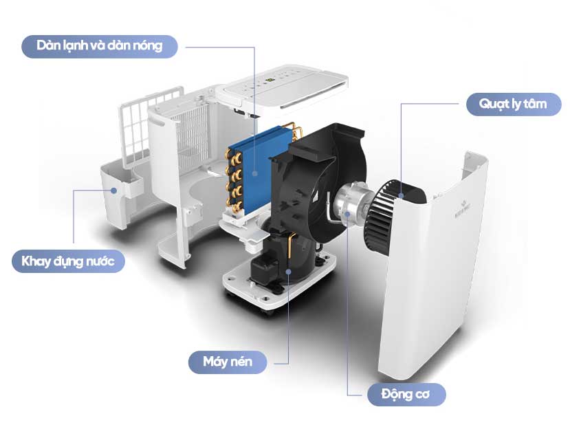 Máy hút ẩm điện tử 12L Kosmen KM-12W