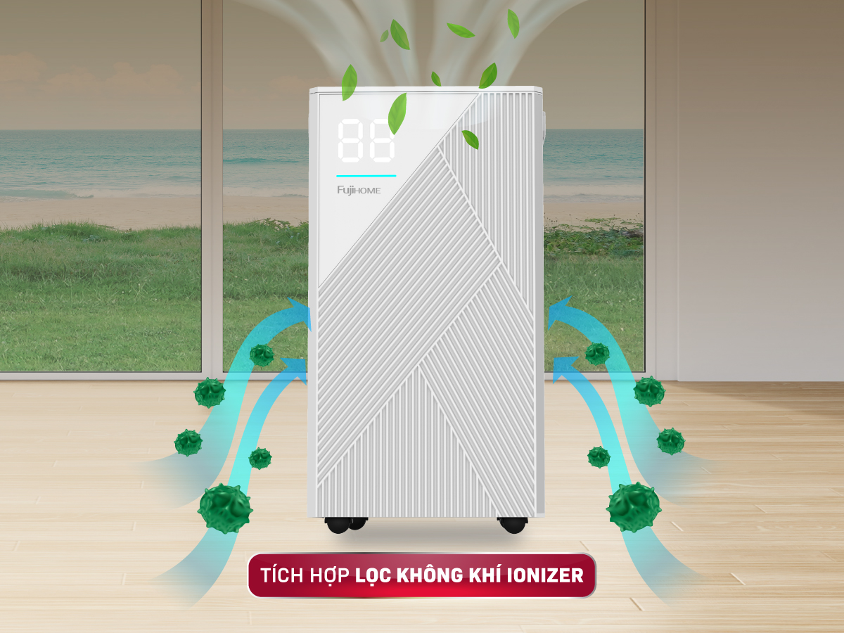 Máy hút ẩm điện tử 14L FujiHome DH14