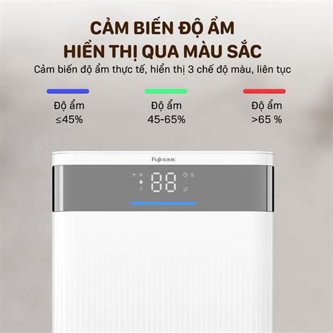 Máy hút ẩm kết hợp lọc khí 12L FujiHome DH12NW WIFI