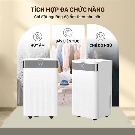 Máy hút ẩm kết hợp lọc khí 12L FujiHome DH12NW WIFI