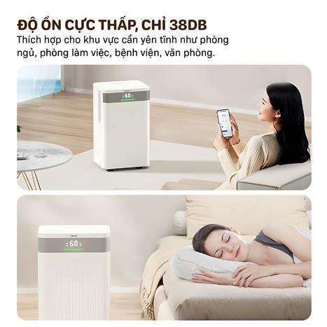 Máy hút ẩm kết hợp lọc khí 16L FujiHome DH16NW WIFI