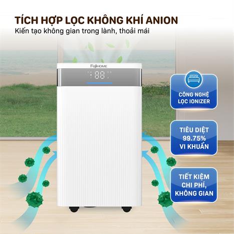 Máy hút ẩm kết hợp lọc khí 16L FujiHome DH16NW WIFI