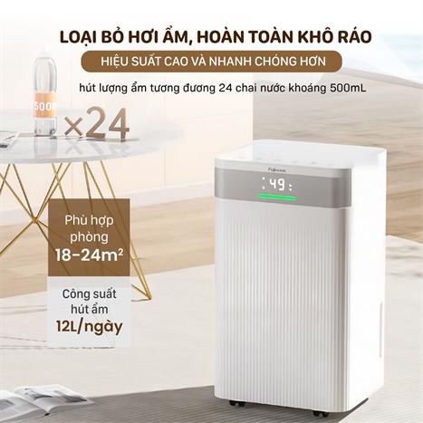 Máy hút ẩm kết hợp lọc khí 20L Fujihome DH20NW WIFI
