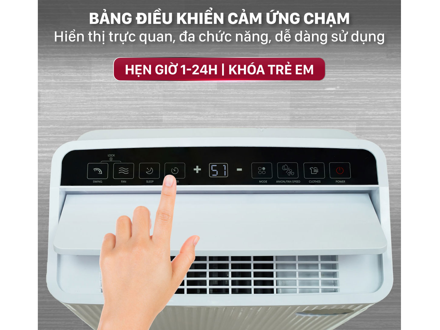 Máy hút ẩm kết hợp lọc khí 25L FujiHome DH25W-HEPA-NEW WIFI