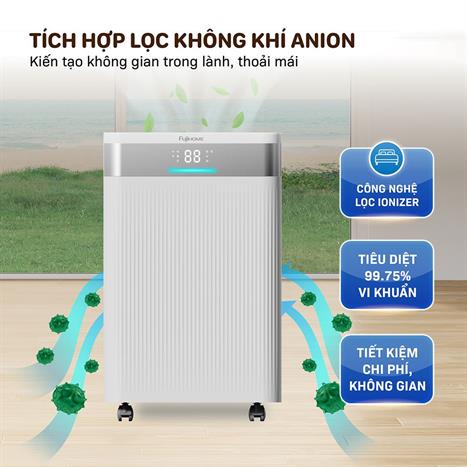 Máy hút ẩm kết hợp lọc khí 30L Fujihome DH30NW WIFI