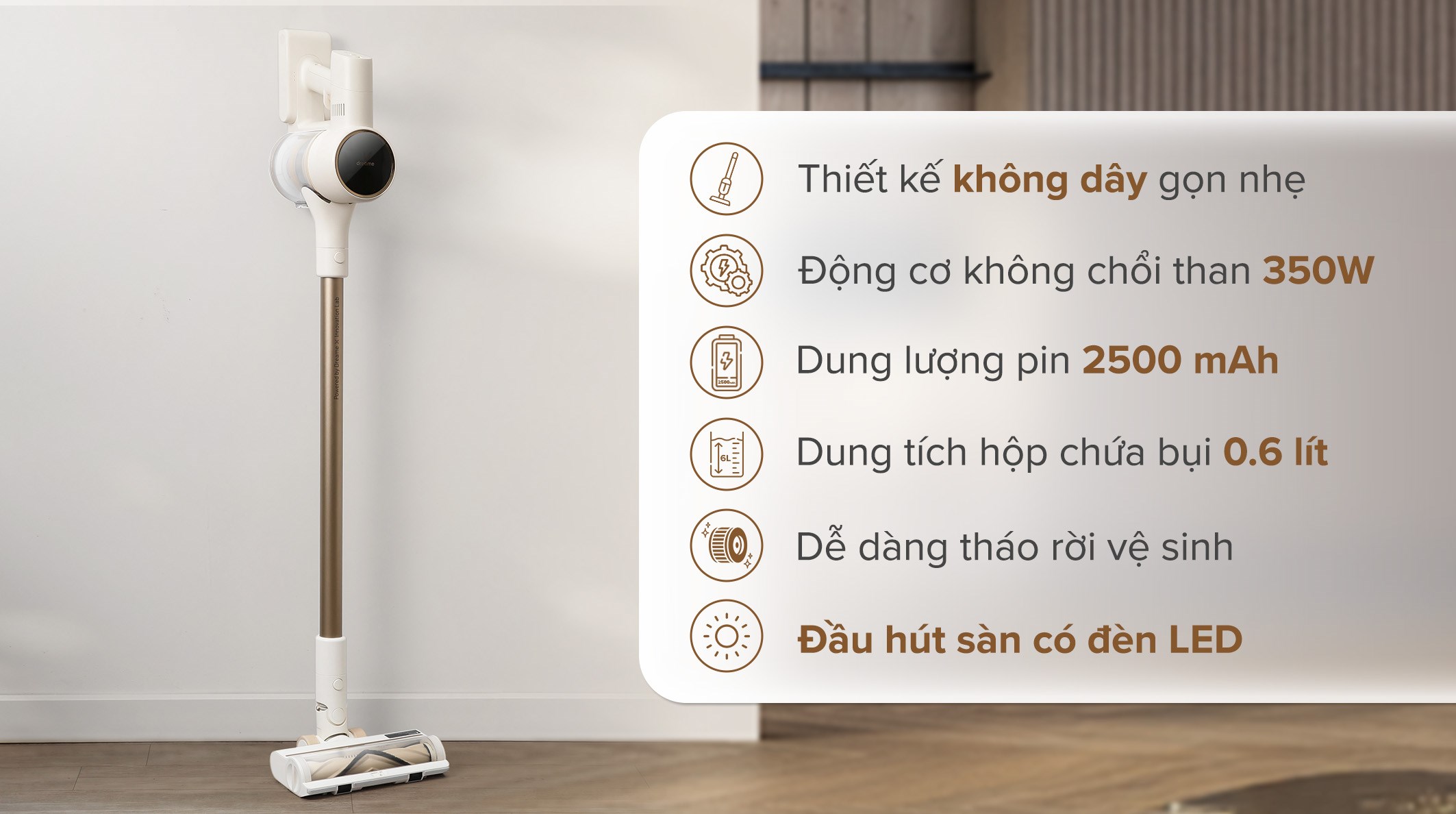 Máy hút bụi cầm tay không dây Dreame R10