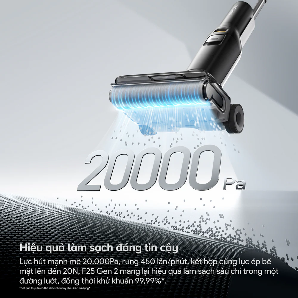 Máy hút bụi cầm tay không dây Roborock F25 Gen 2 Đen