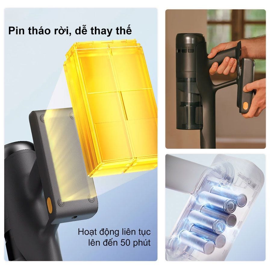 Máy hút bụi cầm tay không dây Roborock H60 Đen