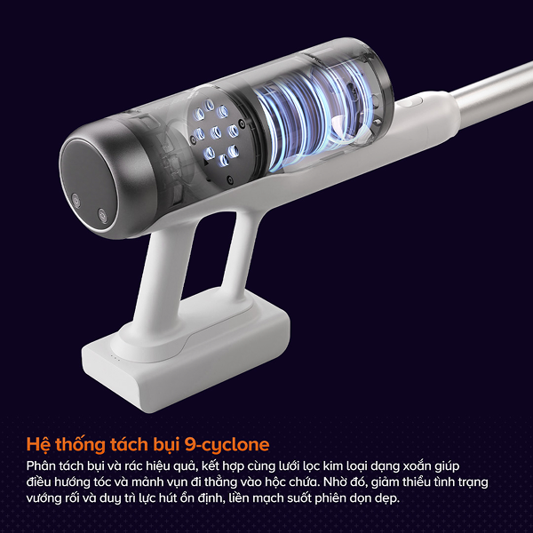 Máy hút bụi cầm tay không dây Roborock H60 Hub Pro Trắng