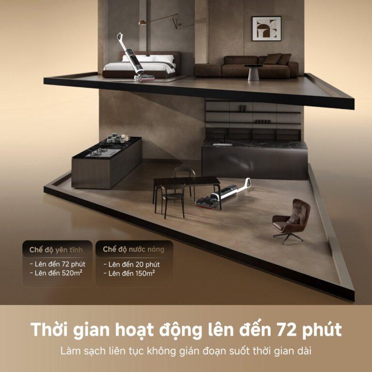 Máy hút bụi cầm tay lau nhà Dreame H15 Pro Heat