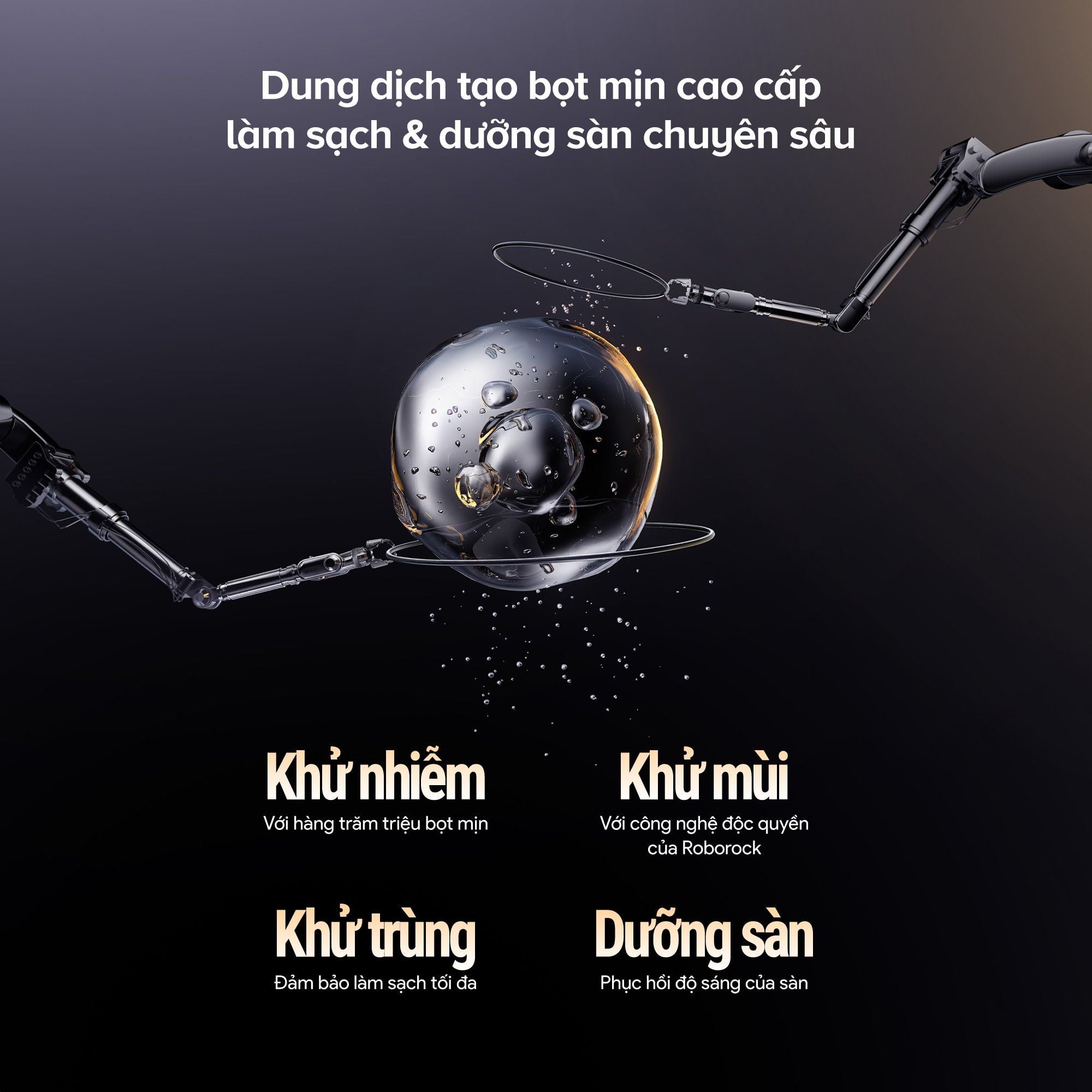 Máy hút bụi cầm tay lau nhà không dây Roborock F25 Ace Pro Đen