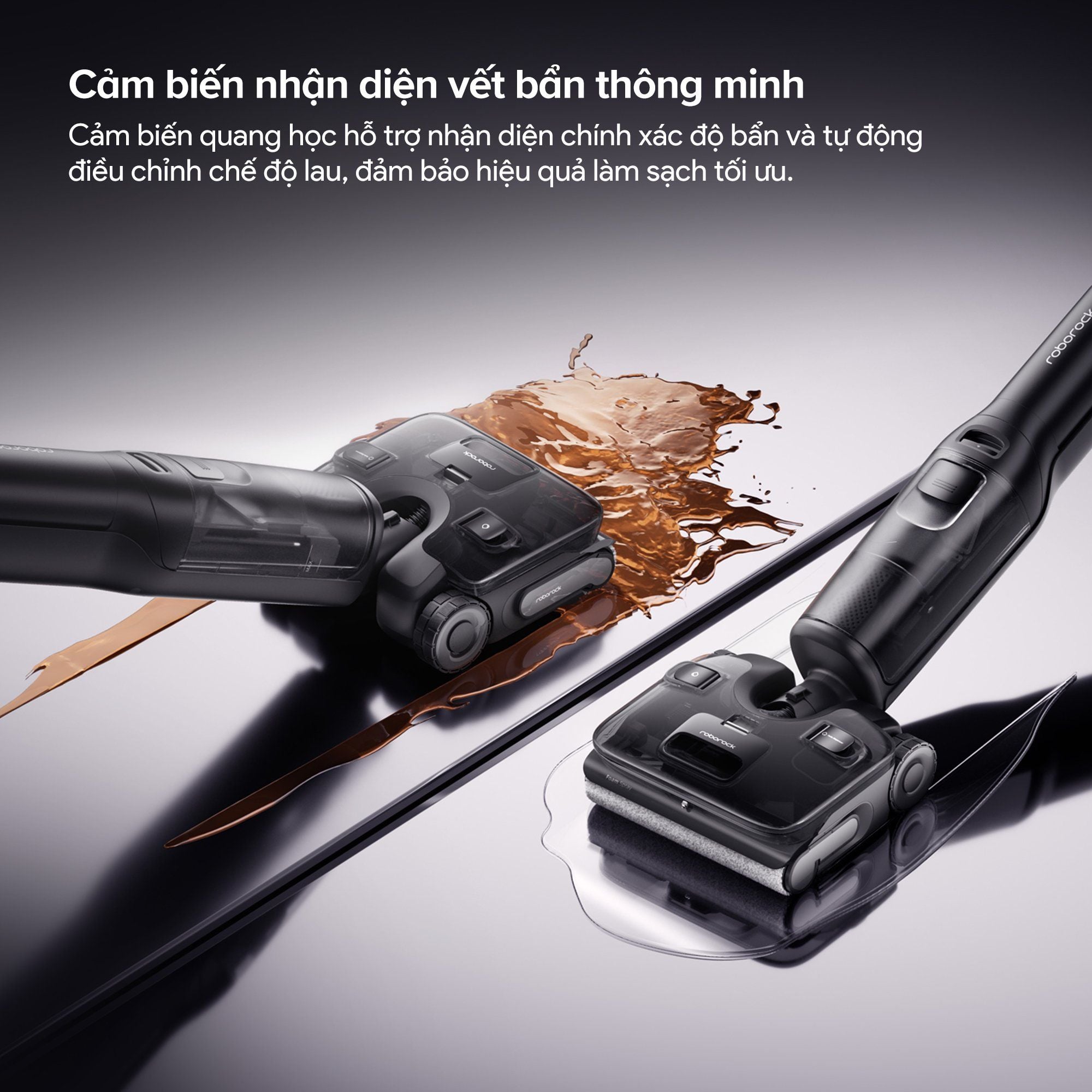 Máy hút bụi cầm tay lau nhà không dây Roborock F25 Ace Pro Đen