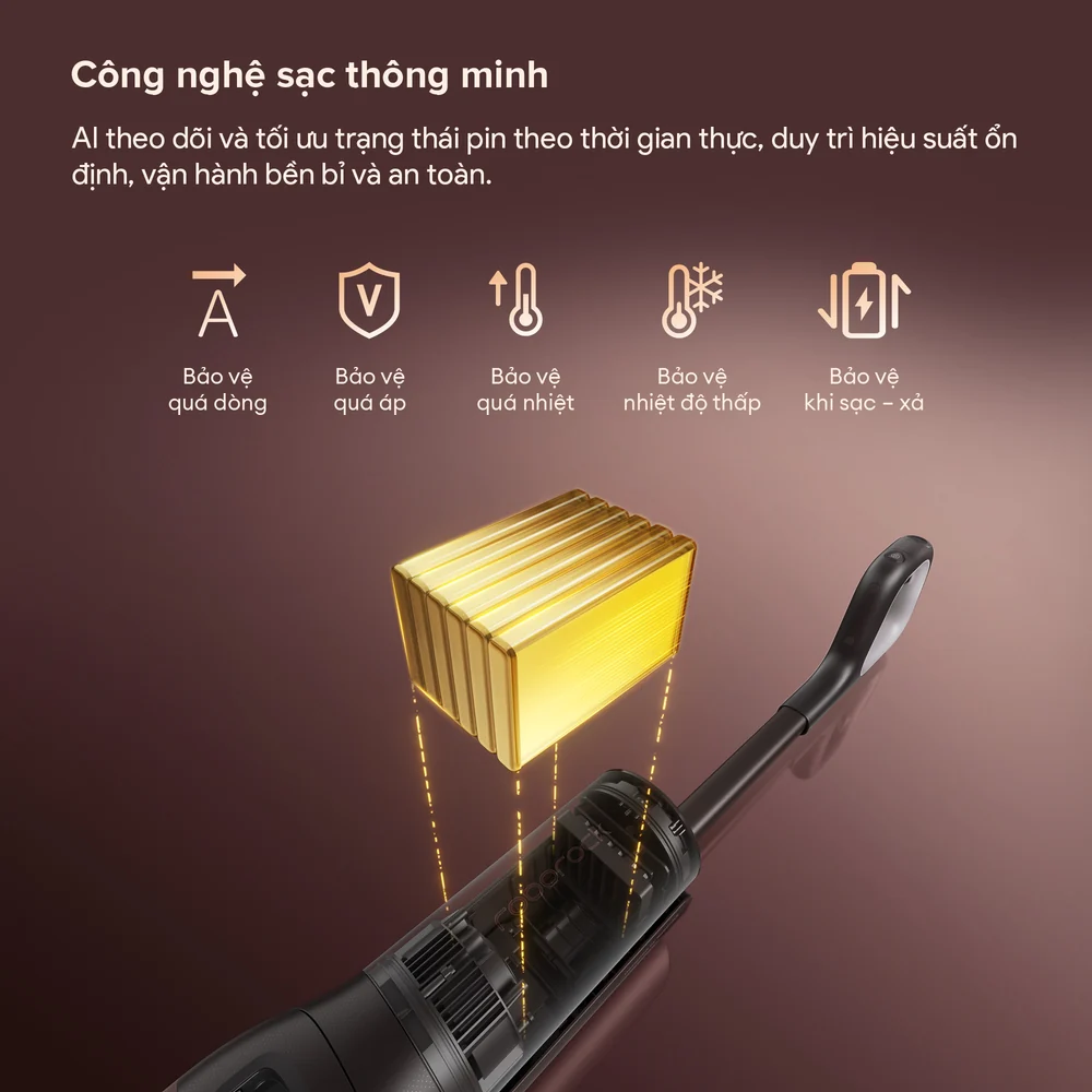Máy hút bụi cầm tay lau nhà không dây Roborock F25 Pro Turbo