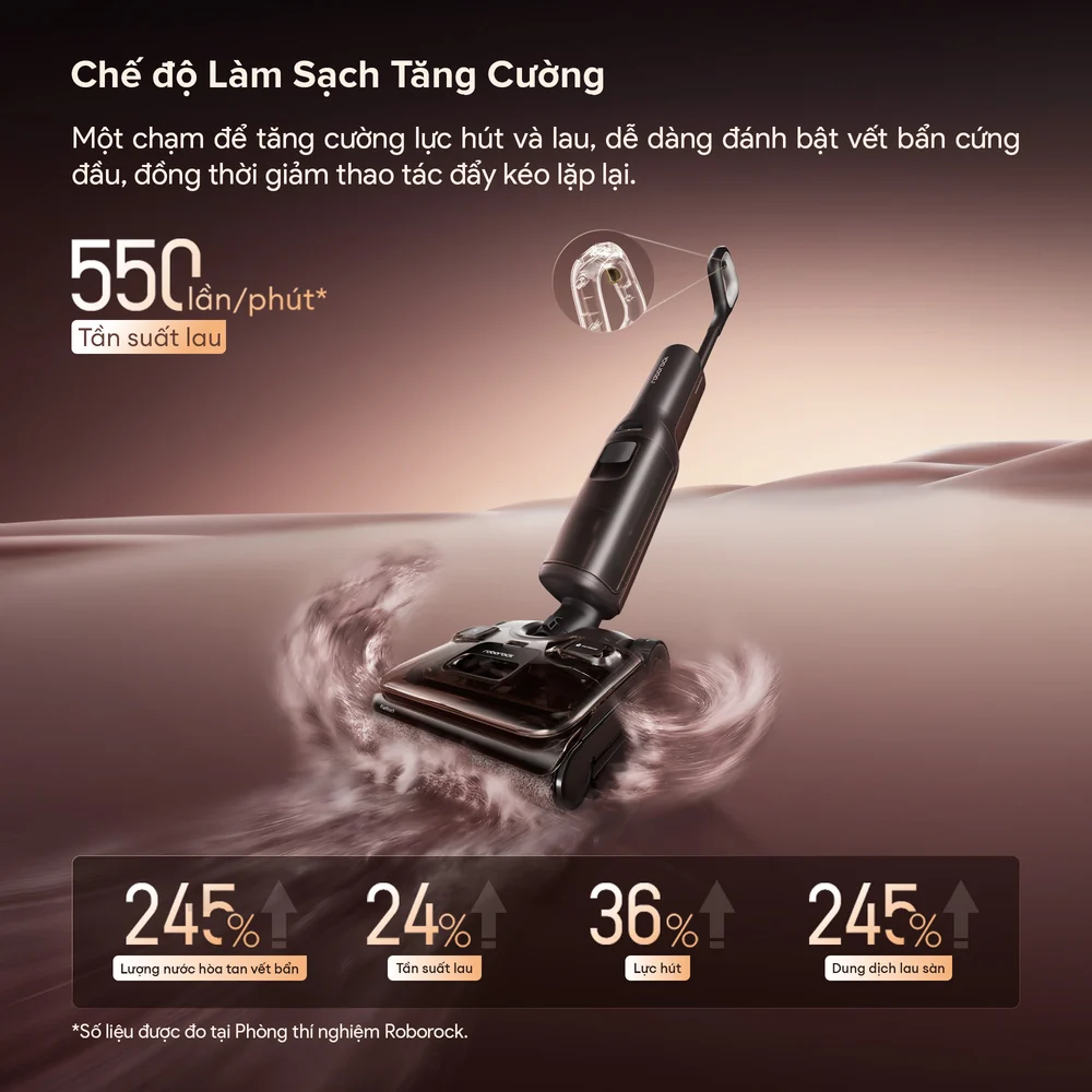 Máy hút bụi cầm tay lau nhà không dây Roborock F25 Pro Turbo