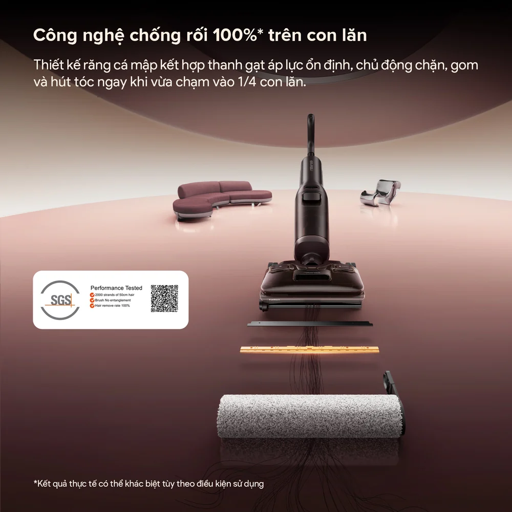 Máy hút bụi cầm tay lau nhà không dây Roborock F25 Pro Turbo